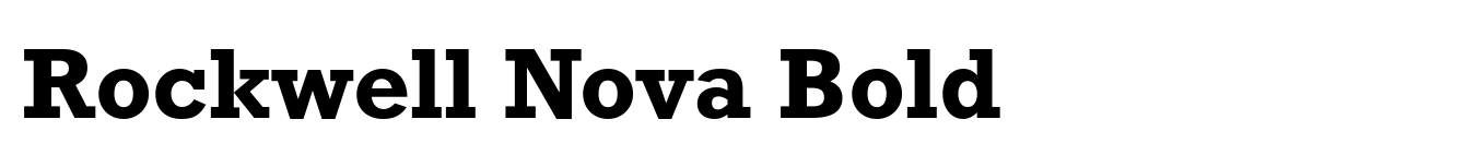 Rockwell Nova Bold image